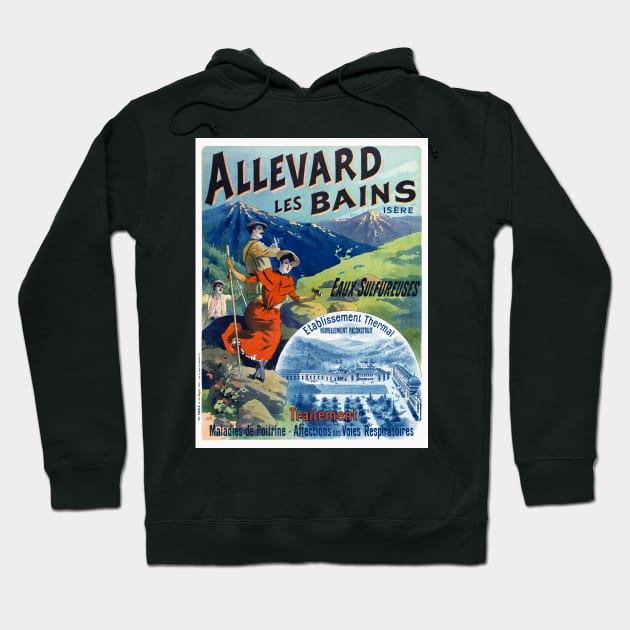 Allevard les Bains France Vintage Poster 1894 Hoodie by vintagetreasure